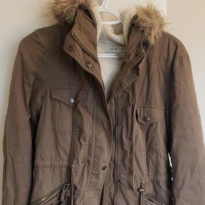 Khaki winter coat